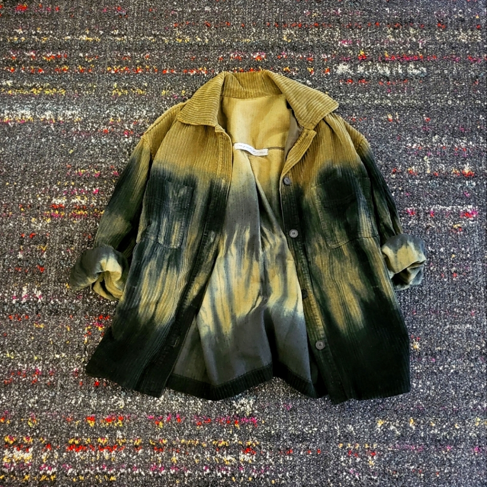 Raquel Allegra tie dye gradient corduroy jacket, sz 0 / S - Picture 1 of 4